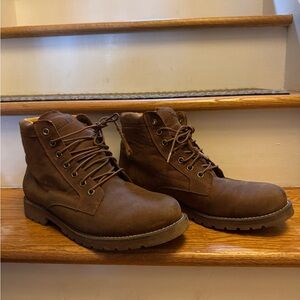Timberland-Inspired Brown Men’s Waterproof Work Boots